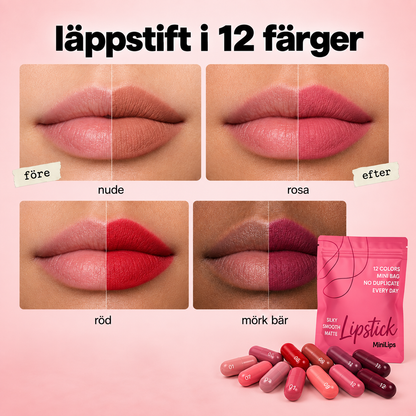 MiniLips™ – 12 Mini Läppstift